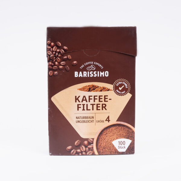 فیلتر قهوه کاغذی 100 عددی سایز 4 کاپ - kaffee filter ساخت آلمان